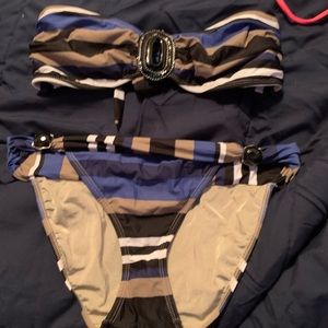 Strapless bikini set